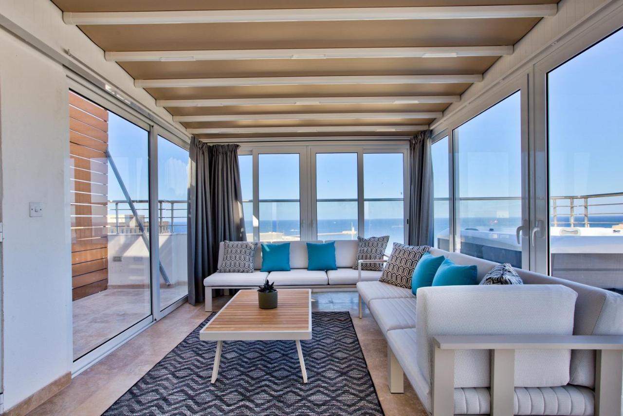 Valletta Luxury 4-Bedroom Duplex With Stunning Sea Views Private Terrace And Jacuzzi Luaran gambar