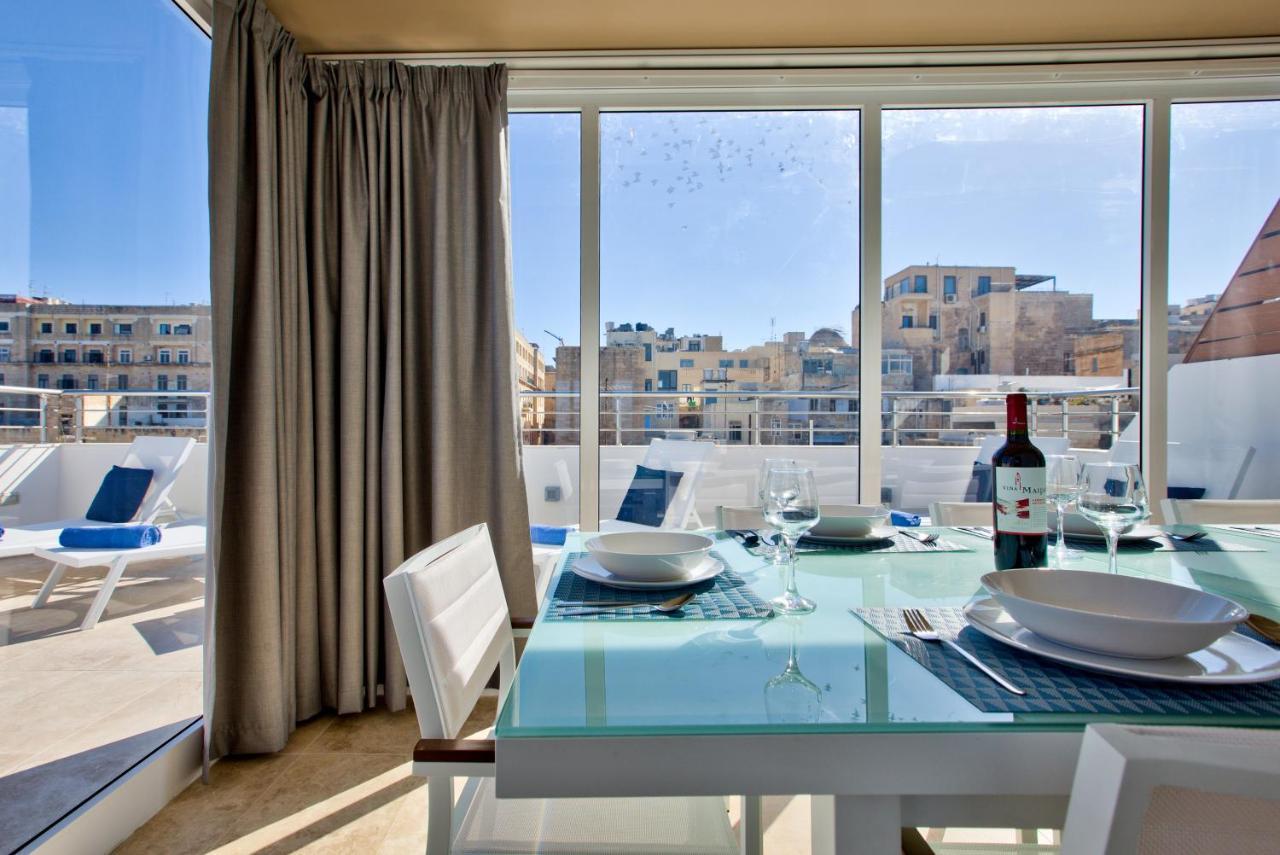 Valletta Luxury 4-Bedroom Duplex With Stunning Sea Views Private Terrace And Jacuzzi Luaran gambar